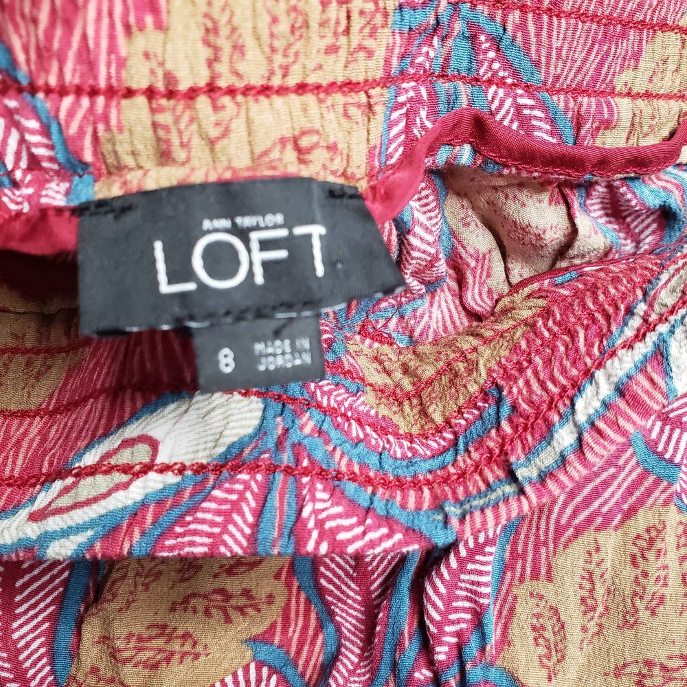 Ann Taylor Loft Multicolor Patterned Pants Floral… - image 4